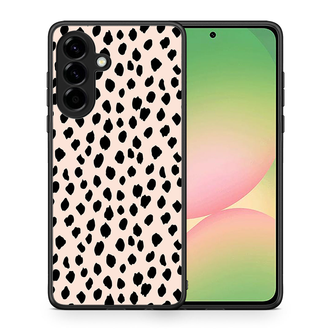 Θήκη Samsung Galaxy A56 New Polka Dots από τη Smartfits με σχέδιο στο πίσω μέρος και μαύρο περίβλημα | Samsung Galaxy A56 New Polka Dots case with colorful back and black bezels