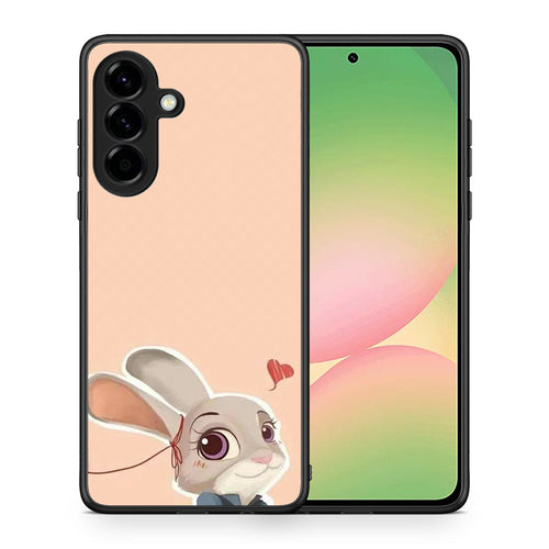 Θήκη Samsung Galaxy A56 Nick Wilde And Judy Hopps Love 2 από τη Smartfits με σχέδιο στο πίσω μέρος και μαύρο περίβλημα | Samsung Galaxy A56 Nick Wilde And Judy Hopps Love 2 case with colorful back and black bezels