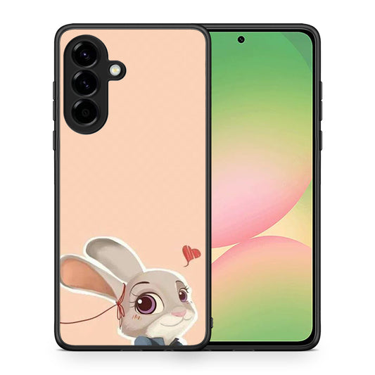 Θήκη Samsung Galaxy A56 Nick Wilde And Judy Hopps Love 2 από τη Smartfits με σχέδιο στο πίσω μέρος και μαύρο περίβλημα | Samsung Galaxy A56 Nick Wilde And Judy Hopps Love 2 case with colorful back and black bezels