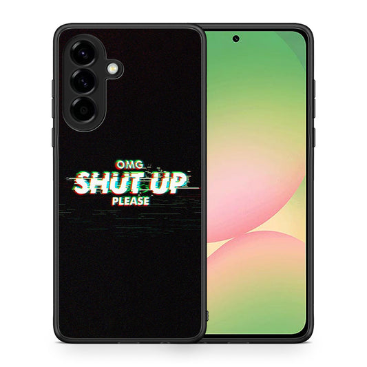 Θήκη Samsung Galaxy A56 OMG ShutUp από τη Smartfits με σχέδιο στο πίσω μέρος και μαύρο περίβλημα | Samsung Galaxy A56 OMG ShutUp case with colorful back and black bezels