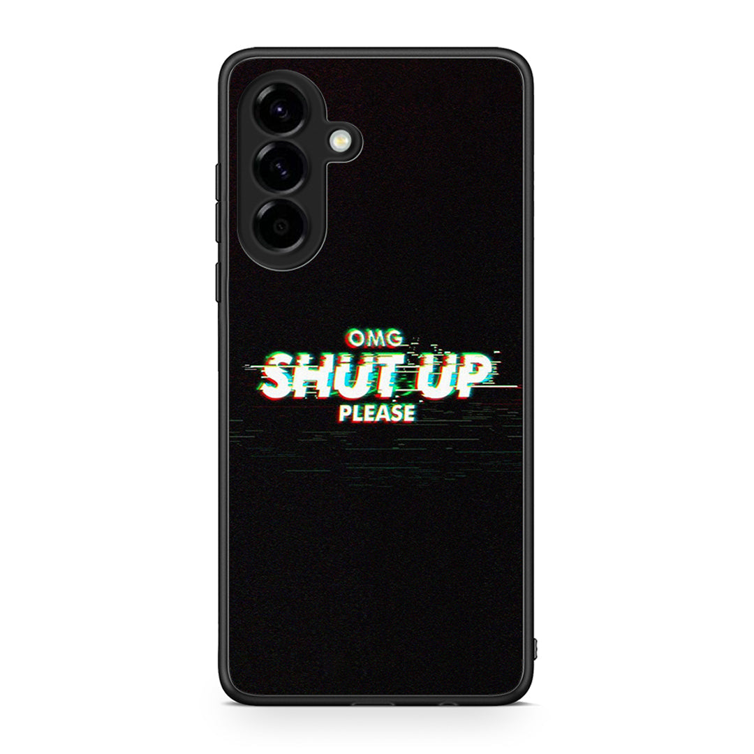 Samsung Galaxy A56 OMG ShutUp θήκη από τη Smartfits με σχέδιο στο πίσω μέρος και μαύρο περίβλημα | Smartphone case with colorful back and black bezels by Smartfits