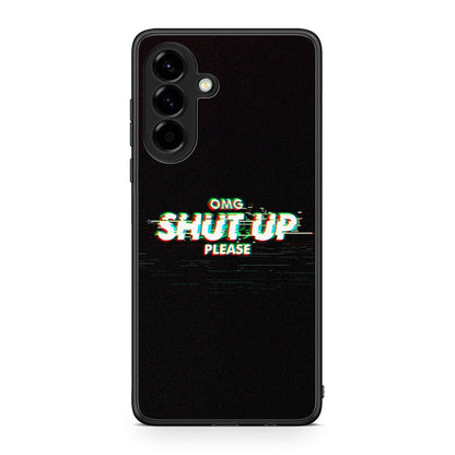 Samsung Galaxy A56 OMG ShutUp θήκη από τη Smartfits με σχέδιο στο πίσω μέρος και μαύρο περίβλημα | Smartphone case with colorful back and black bezels by Smartfits