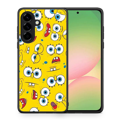 Θήκη Samsung Galaxy A56 Sponge PopArt από τη Smartfits με σχέδιο στο πίσω μέρος και μαύρο περίβλημα | Samsung Galaxy A56 Sponge PopArt case with colorful back and black bezels