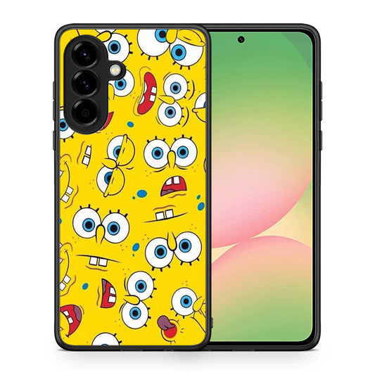 Θήκη Samsung Galaxy A56 Sponge PopArt από τη Smartfits με σχέδιο στο πίσω μέρος και μαύρο περίβλημα | Samsung Galaxy A56 Sponge PopArt case with colorful back and black bezels