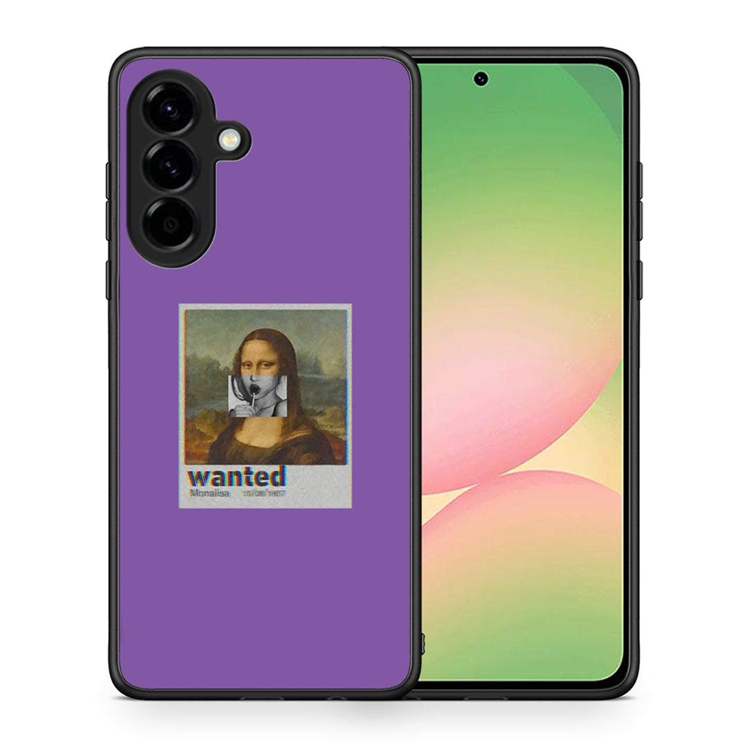 Θήκη Samsung Galaxy A56 Monalisa Popart από τη Smartfits με σχέδιο στο πίσω μέρος και μαύρο περίβλημα | Samsung Galaxy A56 Monalisa Popart case with colorful back and black bezels