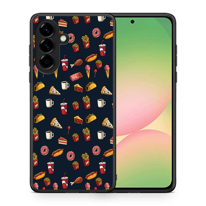 Θήκη Samsung Galaxy A56 Hungry Random από τη Smartfits με σχέδιο στο πίσω μέρος και μαύρο περίβλημα | Samsung Galaxy A56 Hungry Random case with colorful back and black bezels