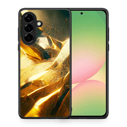 Θήκη Samsung Galaxy A56 Real Gold από τη Smartfits με σχέδιο στο πίσω μέρος και μαύρο περίβλημα | Samsung Galaxy A56 Real Gold case with colorful back and black bezels