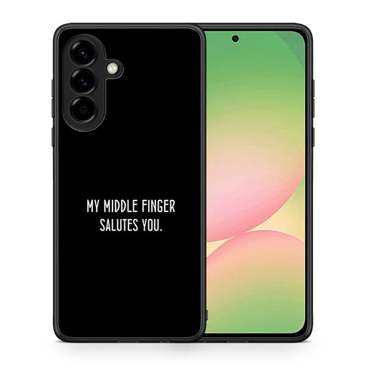 Θήκη Samsung Galaxy A56 Salute από τη Smartfits με σχέδιο στο πίσω μέρος και μαύρο περίβλημα | Samsung Galaxy A56 Salute case with colorful back and black bezels