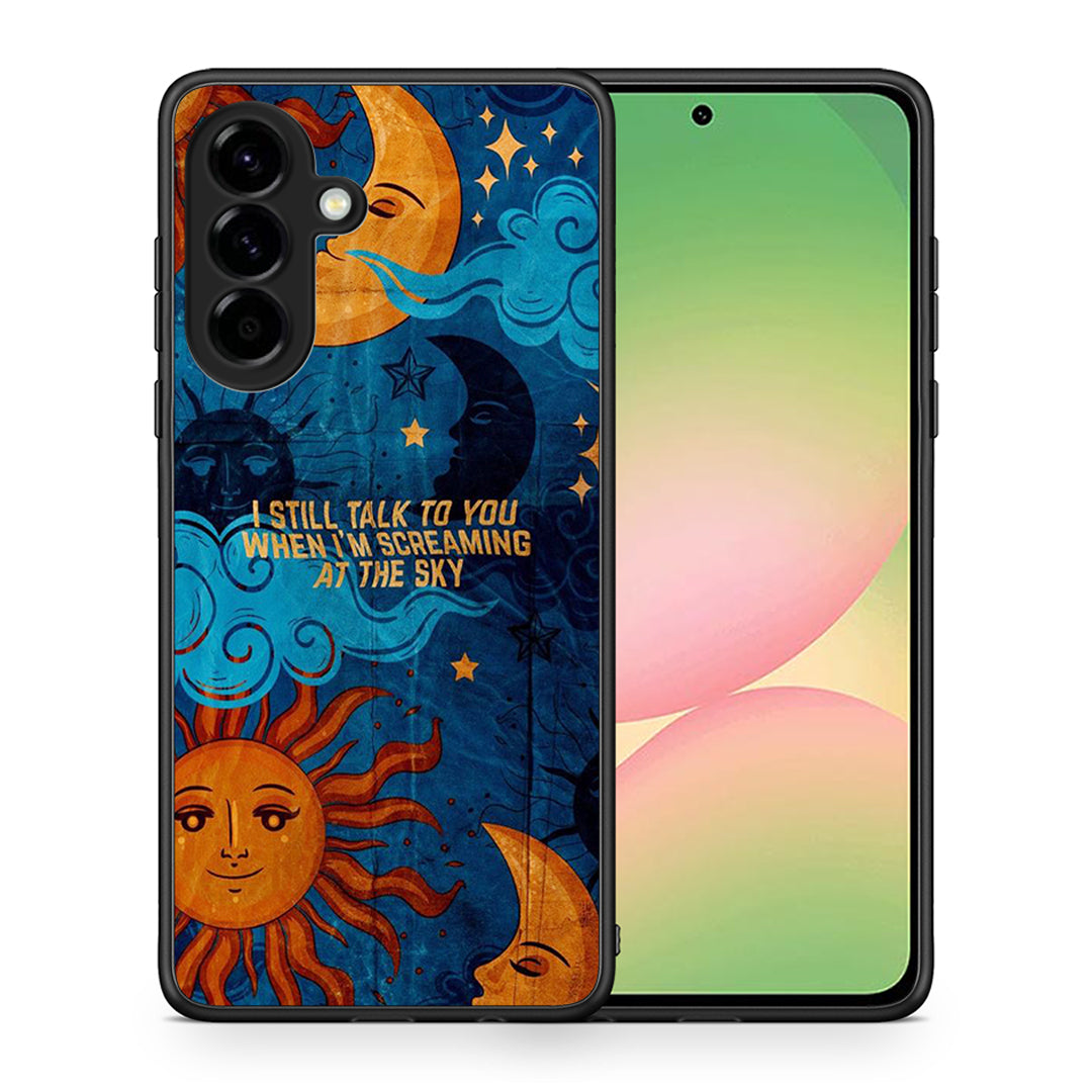 Θήκη Samsung Galaxy A56 Screaming Sky από τη Smartfits με σχέδιο στο πίσω μέρος και μαύρο περίβλημα | Samsung Galaxy A56 Screaming Sky case with colorful back and black bezels