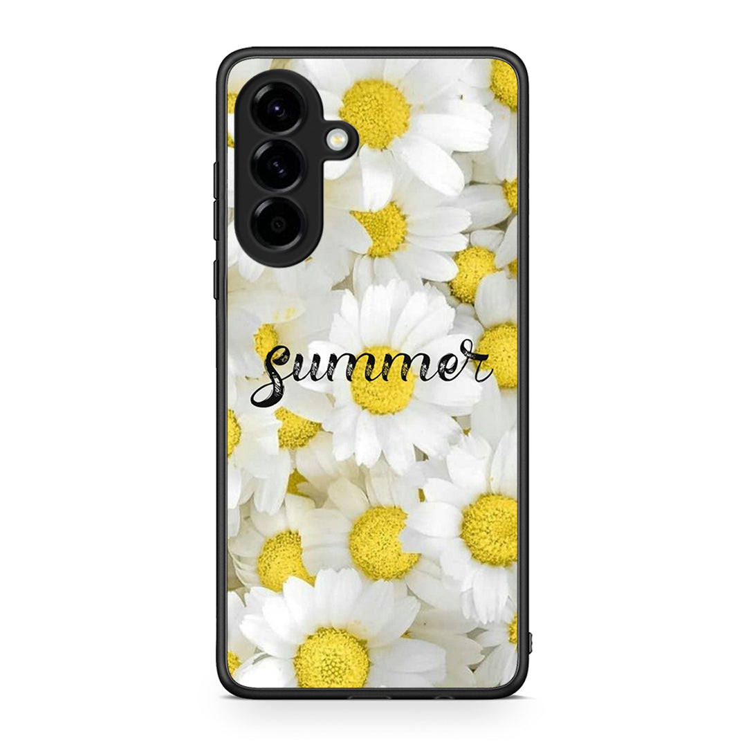 Samsung Galaxy A56 Summer Daisies Θήκη από τη Smartfits με σχέδιο στο πίσω μέρος και μαύρο περίβλημα | Smartphone case with colorful back and black bezels by Smartfits