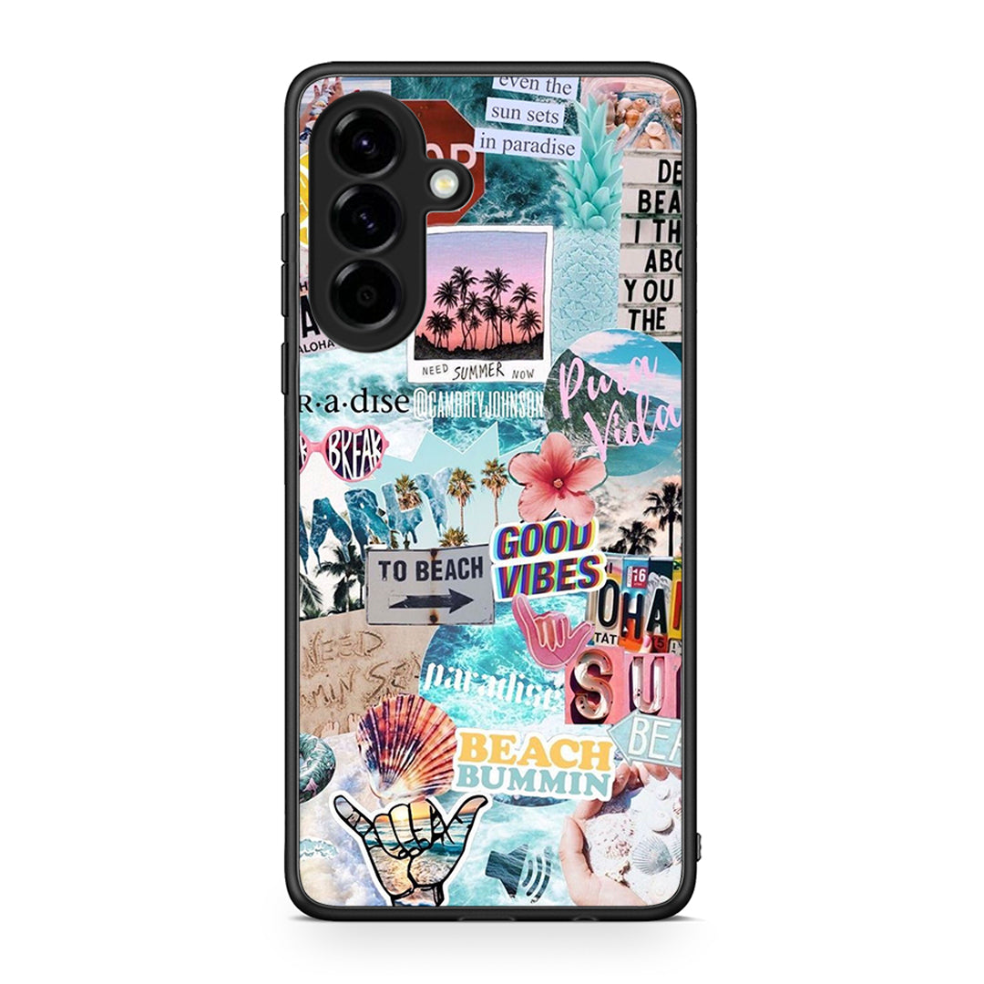 Samsung Galaxy A56 Summer Vibes Θήκη από τη Smartfits με σχέδιο στο πίσω μέρος και μαύρο περίβλημα | Smartphone case with colorful back and black bezels by Smartfits