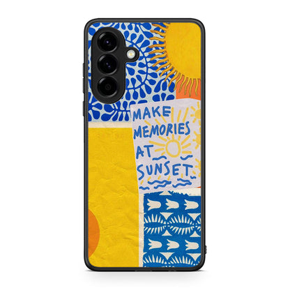 Samsung Galaxy A56 Sunset Memories Θήκη από τη Smartfits με σχέδιο στο πίσω μέρος και μαύρο περίβλημα | Smartphone case with colorful back and black bezels by Smartfits