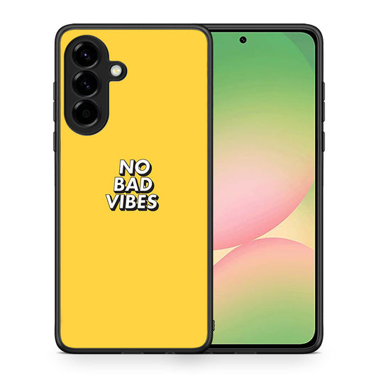 Θήκη Samsung Galaxy A56 Vibes Text από τη Smartfits με σχέδιο στο πίσω μέρος και μαύρο περίβλημα | Samsung Galaxy A56 Vibes Text case with colorful back and black bezels