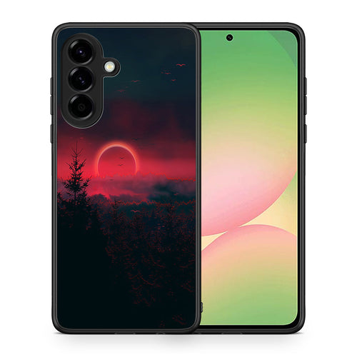 Θήκη Samsung Galaxy A56 Sunset Tropic από τη Smartfits με σχέδιο στο πίσω μέρος και μαύρο περίβλημα | Samsung Galaxy A56 Sunset Tropic case with colorful back and black bezels