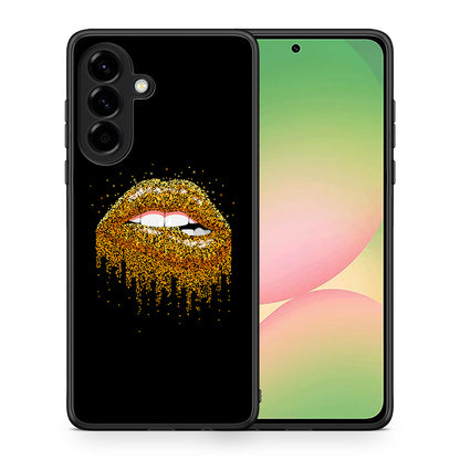 Θήκη Samsung Galaxy A56 Golden Valentine από τη Smartfits με σχέδιο στο πίσω μέρος και μαύρο περίβλημα | Samsung Galaxy A56 Golden Valentine case with colorful back and black bezels