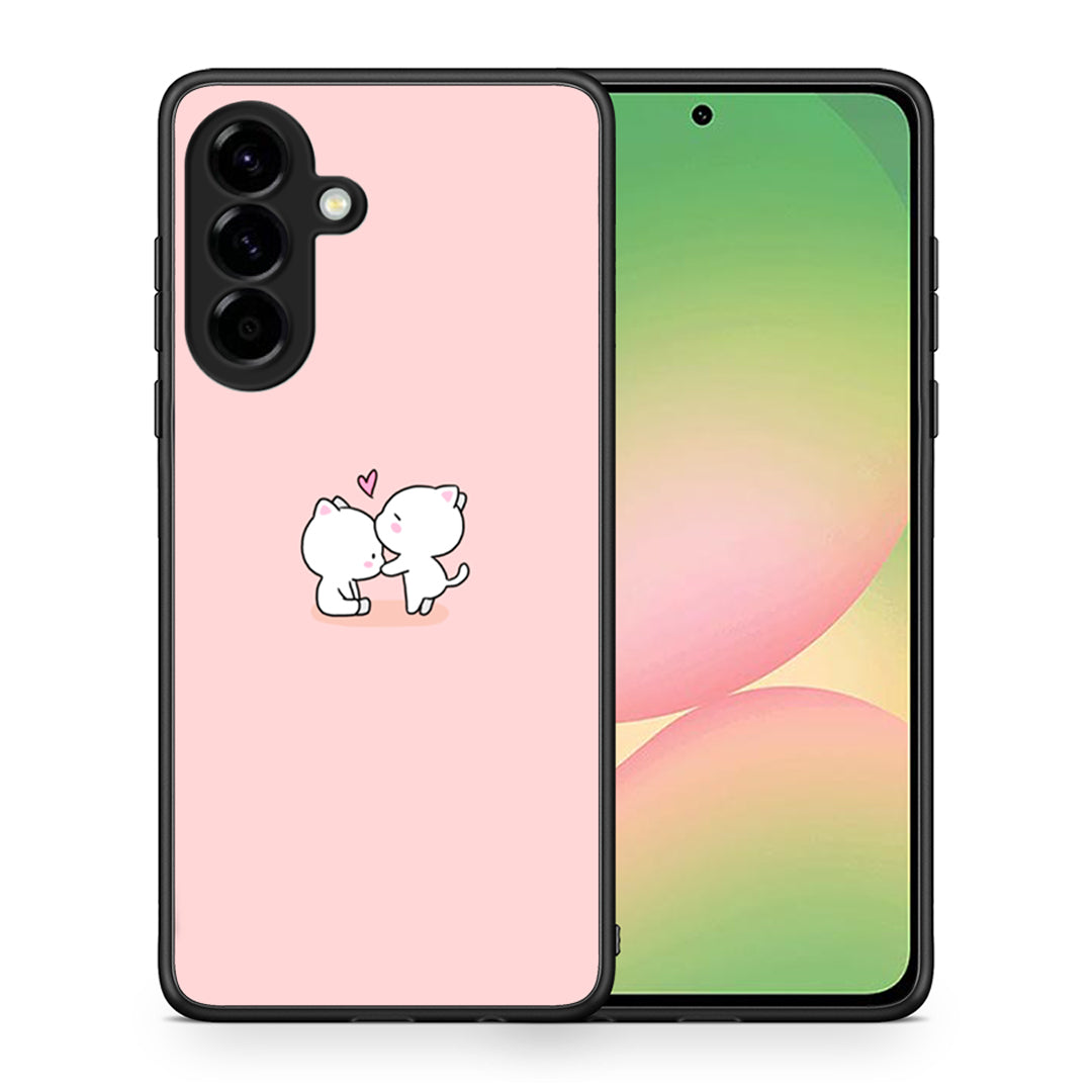 Θήκη Samsung Galaxy A56 Love Valentine από τη Smartfits με σχέδιο στο πίσω μέρος και μαύρο περίβλημα | Samsung Galaxy A56 Love Valentine case with colorful back and black bezels