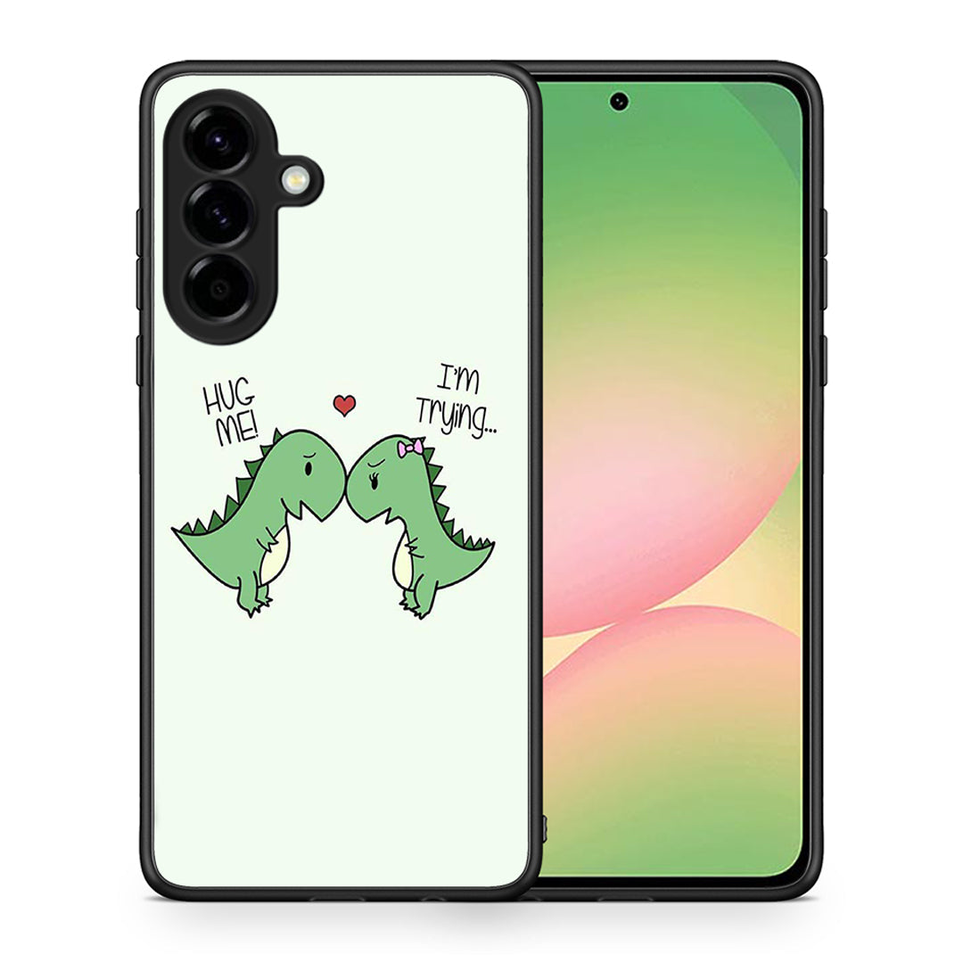 Θήκη Samsung Galaxy A56 Rex Valentine από τη Smartfits με σχέδιο στο πίσω μέρος και μαύρο περίβλημα | Samsung Galaxy A56 Rex Valentine case with colorful back and black bezels