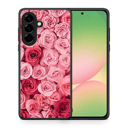 Θήκη Samsung Galaxy A56 RoseGarden Valentine από τη Smartfits με σχέδιο στο πίσω μέρος και μαύρο περίβλημα | Samsung Galaxy A56 RoseGarden Valentine case with colorful back and black bezels