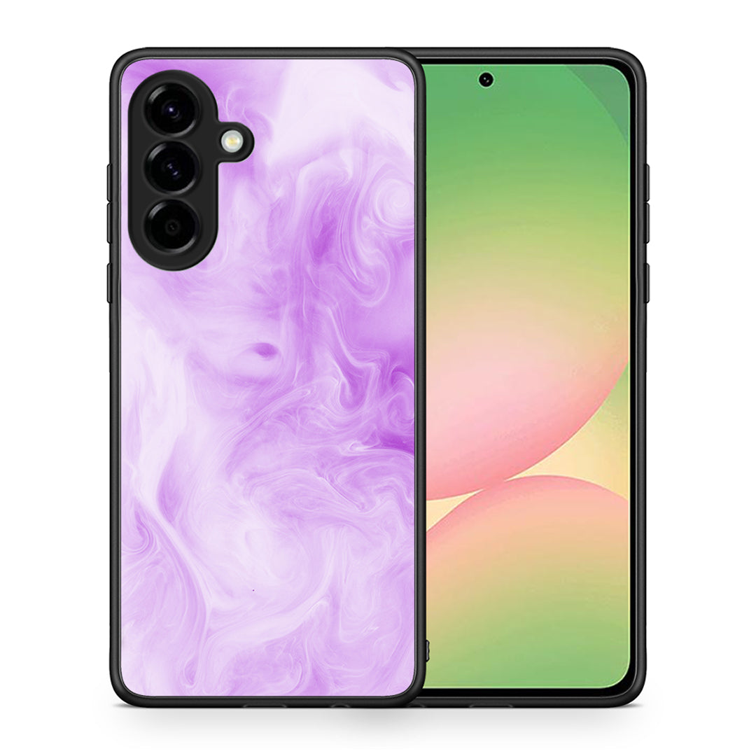 Θήκη Samsung Galaxy A56 Lavender Watercolor από τη Smartfits με σχέδιο στο πίσω μέρος και μαύρο περίβλημα | Samsung Galaxy A56 Lavender Watercolor case with colorful back and black bezels