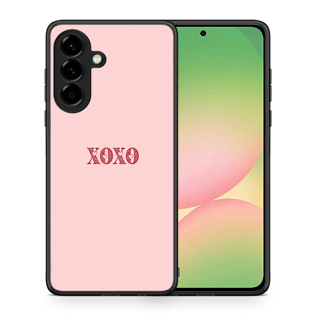 Θήκη Samsung Galaxy A56 XOXO Love από τη Smartfits με σχέδιο στο πίσω μέρος και μαύρο περίβλημα | Samsung Galaxy A56 XOXO Love case with colorful back and black bezels