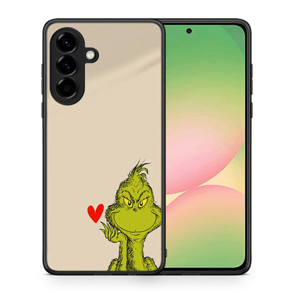 Θήκη Samsung Galaxy A56 Xmas Grinch από τη Smartfits με σχέδιο στο πίσω μέρος και μαύρο περίβλημα | Samsung Galaxy A56 Xmas Grinch case with colorful back and black bezels