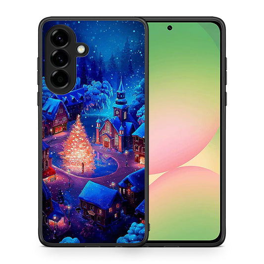 Θήκη Samsung Galaxy A56 Xmas Village από τη Smartfits με σχέδιο στο πίσω μέρος και μαύρο περίβλημα | Samsung Galaxy A56 Xmas Village case with colorful back and black bezels