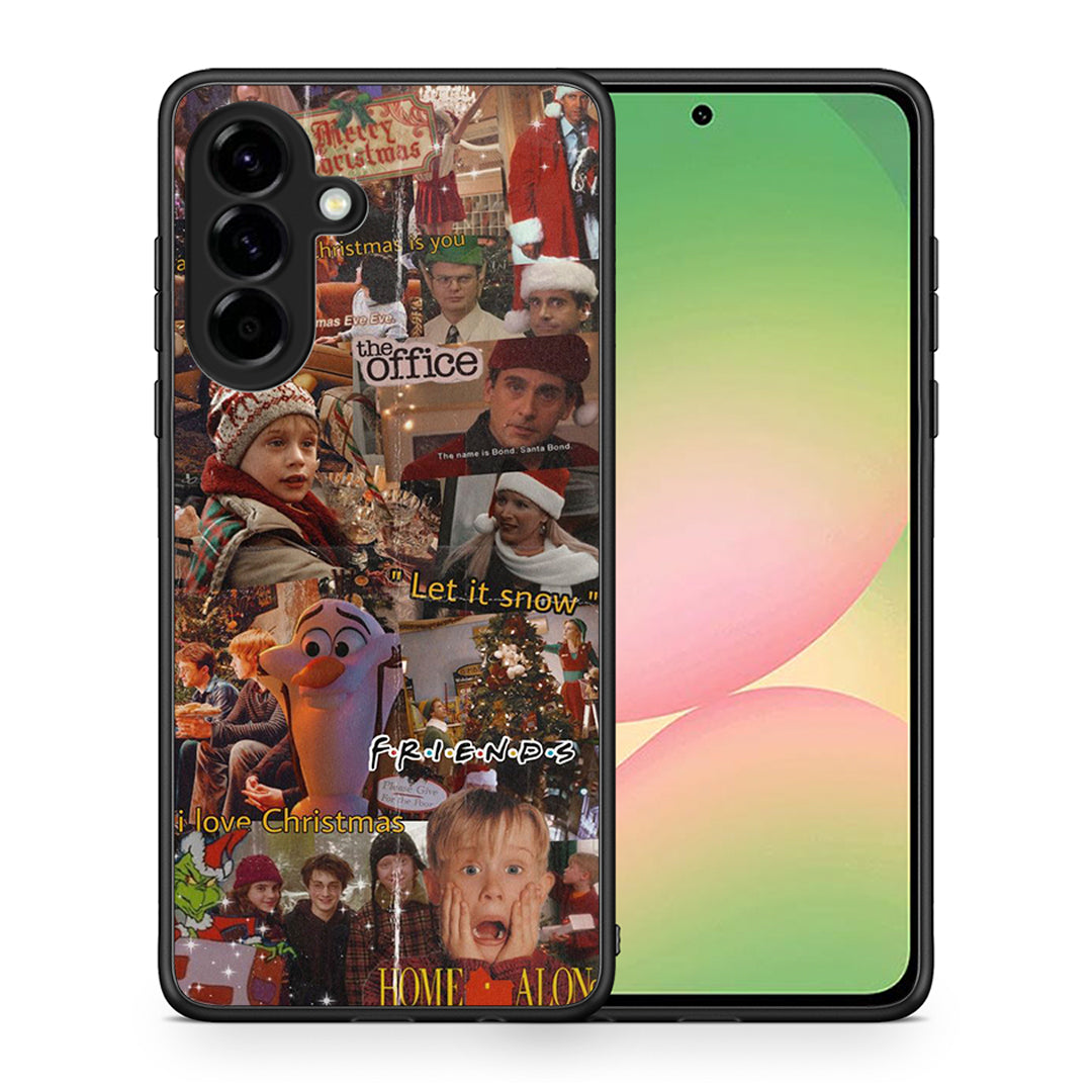 Θήκη Samsung Galaxy A56 Xmas Wishes από τη Smartfits με σχέδιο στο πίσω μέρος και μαύρο περίβλημα | Samsung Galaxy A56 Xmas Wishes case with colorful back and black bezels