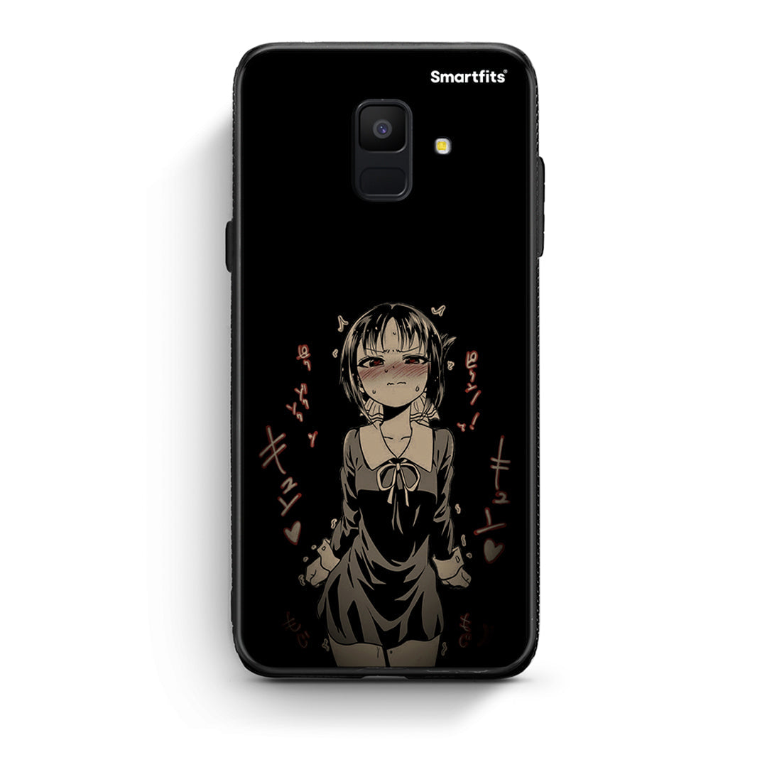 samsung A6 Anime Girl θήκη από τη Smartfits με σχέδιο στο πίσω μέρος και μαύρο περίβλημα | Smartphone case with colorful back and black bezels by Smartfits