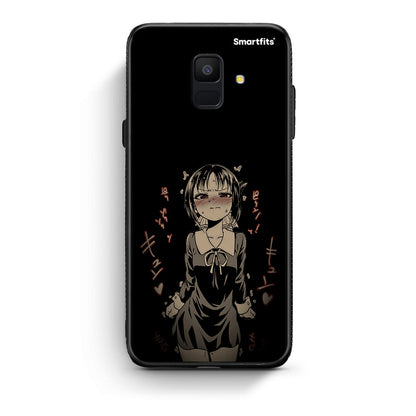 samsung A6 Anime Girl θήκη από τη Smartfits με σχέδιο στο πίσω μέρος και μαύρο περίβλημα | Smartphone case with colorful back and black bezels by Smartfits