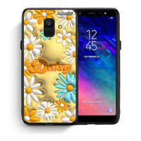 Thumbnail for Θήκη Samsung A6 2018 Bubble Daisies από τη Smartfits με σχέδιο στο πίσω μέρος και μαύρο περίβλημα | Samsung A6 2018 Bubble Daisies case with colorful back and black bezels