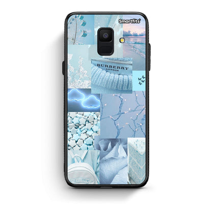 samsung A6 Ciel Aesthetic Collage θήκη από τη Smartfits με σχέδιο στο πίσω μέρος και μαύρο περίβλημα | Smartphone case with colorful back and black bezels by Smartfits