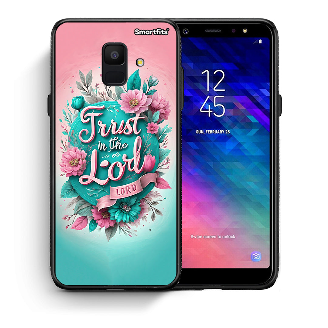 Θήκη Samsung A6 2018 Lord Trust από τη Smartfits με σχέδιο στο πίσω μέρος και μαύρο περίβλημα | Samsung A6 2018 Lord Trust case with colorful back and black bezels
