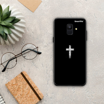 White Cross - Samsung Galaxy A6 2018 θήκη