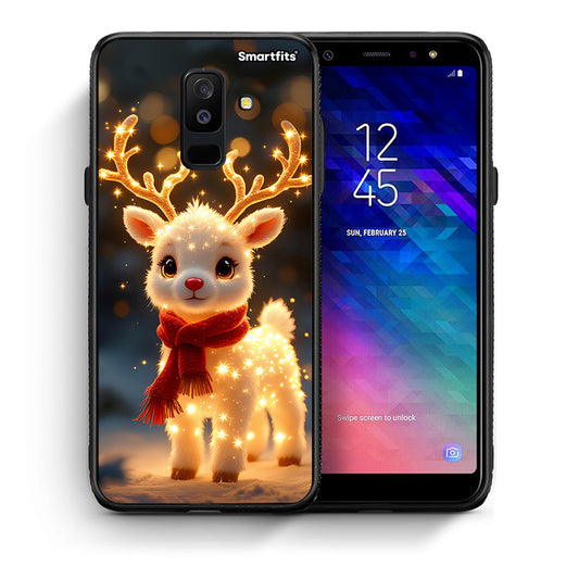 Θήκη Samsung A6+ 2018 Christmas Cutie από τη Smartfits με σχέδιο στο πίσω μέρος και μαύρο περίβλημα | Samsung A6+ 2018 Christmas Cutie case with colorful back and black bezels