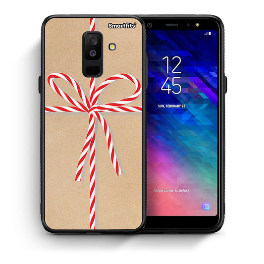 Θήκη Samsung A6+ 2018 Christmas Gift από τη Smartfits με σχέδιο στο πίσω μέρος και μαύρο περίβλημα | Samsung A6+ 2018 Christmas Gift case with colorful back and black bezels