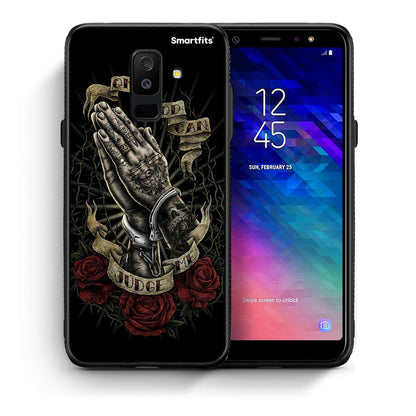 Θήκη Samsung A6+ 2018 Judge By God από τη Smartfits με σχέδιο στο πίσω μέρος και μαύρο περίβλημα | Samsung A6+ 2018 Judge By God case with colorful back and black bezels