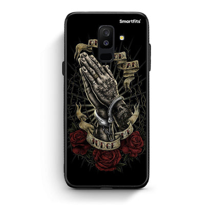 samsung A6 Plus Judge By God θήκη από τη Smartfits με σχέδιο στο πίσω μέρος και μαύρο περίβλημα | Smartphone case with colorful back and black bezels by Smartfits