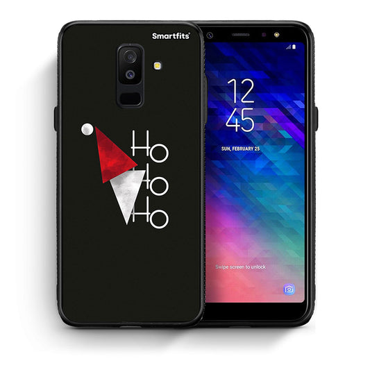 Θήκη Samsung A6+ 2018 Minimal Christmas από τη Smartfits με σχέδιο στο πίσω μέρος και μαύρο περίβλημα | Samsung A6+ 2018 Minimal Christmas case with colorful back and black bezels