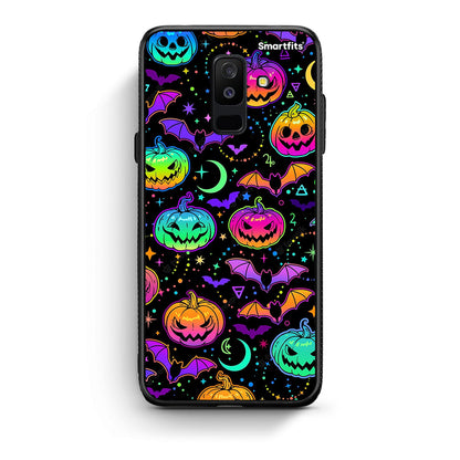 samsung A6 Plus Neon Halloween θήκη από τη Smartfits με σχέδιο στο πίσω μέρος και μαύρο περίβλημα | Smartphone case with colorful back and black bezels by Smartfits