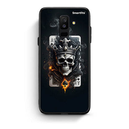 samsung A6 Plus Skull King Ace θήκη από τη Smartfits με σχέδιο στο πίσω μέρος και μαύρο περίβλημα | Smartphone case with colorful back and black bezels by Smartfits