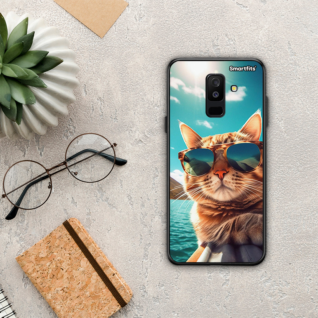 Summer Cat - Samsung Galaxy A6+ 2018 θήκη