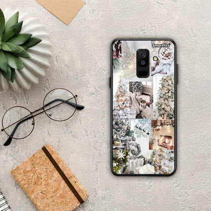 White Christmas - Samsung Galaxy A6+ 2018 θήκη