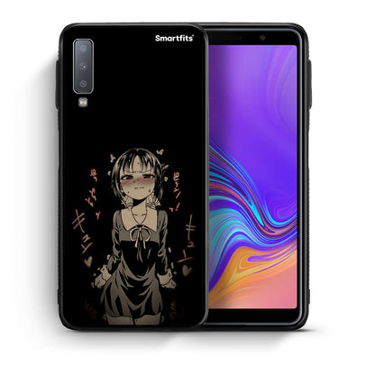 Θήκη Samsung A7 2018 Anime Girl από τη Smartfits με σχέδιο στο πίσω μέρος και μαύρο περίβλημα | Samsung A7 2018 Anime Girl case with colorful back and black bezels