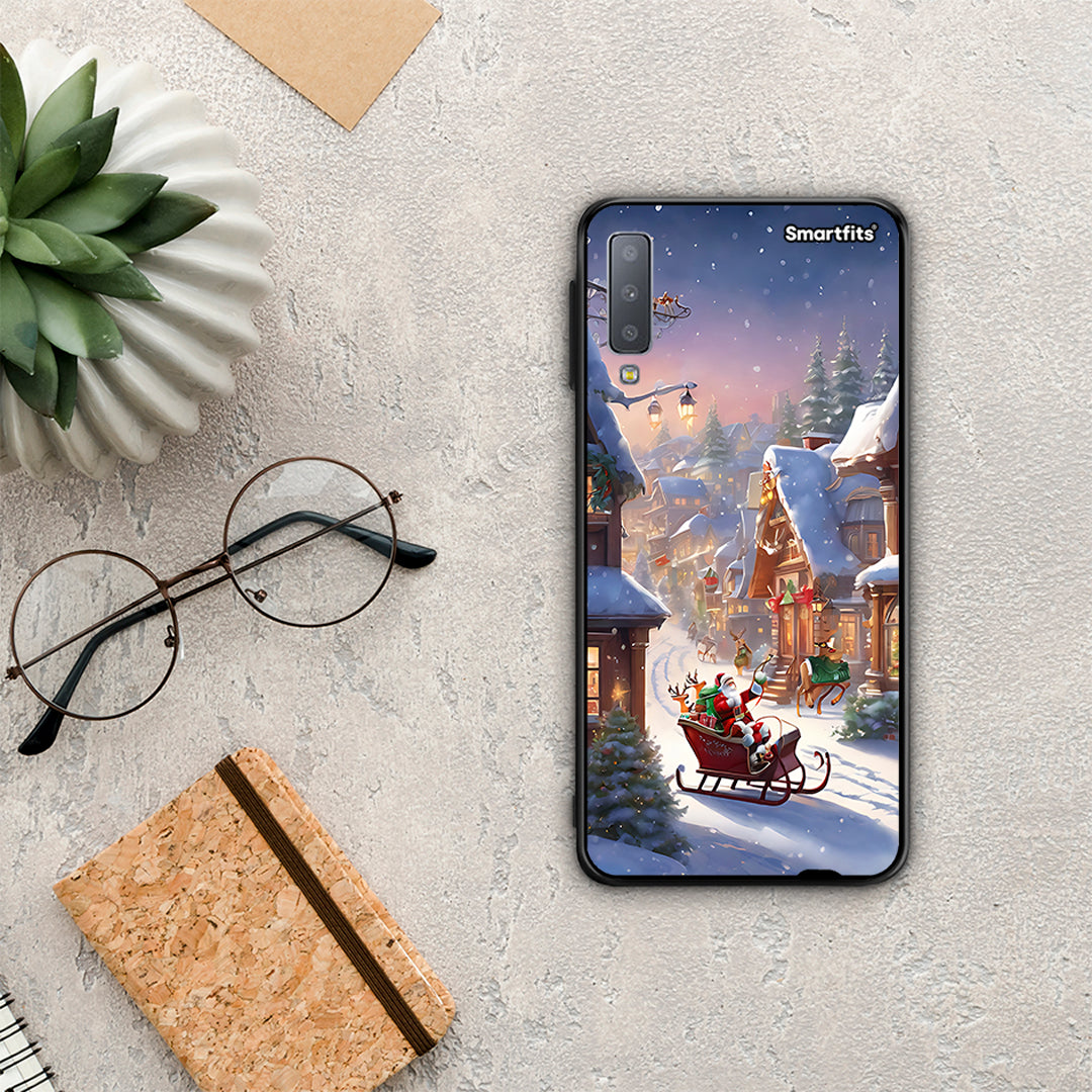 Christmas Snow - Samsung Galaxy A7 2018 θήκη