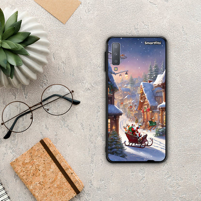 Christmas Snow - Samsung Galaxy A7 2018 θήκη