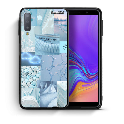 Θήκη Samsung A7 2018 Ciel Aesthetic Collage από τη Smartfits με σχέδιο στο πίσω μέρος και μαύρο περίβλημα | Samsung A7 2018 Ciel Aesthetic Collage case with colorful back and black bezels