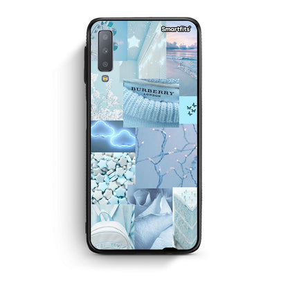 samsung A7 Ciel Aesthetic Collage θήκη από τη Smartfits με σχέδιο στο πίσω μέρος και μαύρο περίβλημα | Smartphone case with colorful back and black bezels by Smartfits