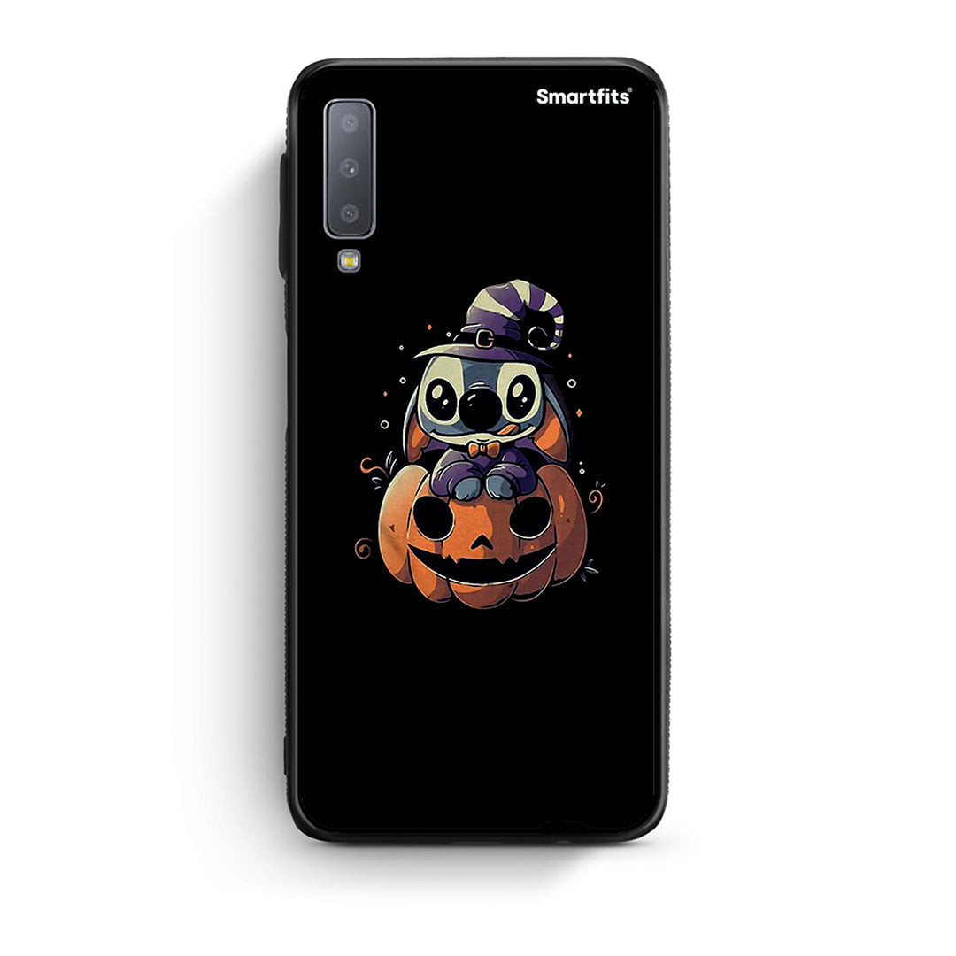 samsung A7 Halloween Stitch θήκη από τη Smartfits με σχέδιο στο πίσω μέρος και μαύρο περίβλημα | Smartphone case with colorful back and black bezels by Smartfits