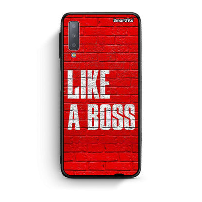 samsung A7 Like A Boss θήκη από τη Smartfits με σχέδιο στο πίσω μέρος και μαύρο περίβλημα | Smartphone case with colorful back and black bezels by Smartfits