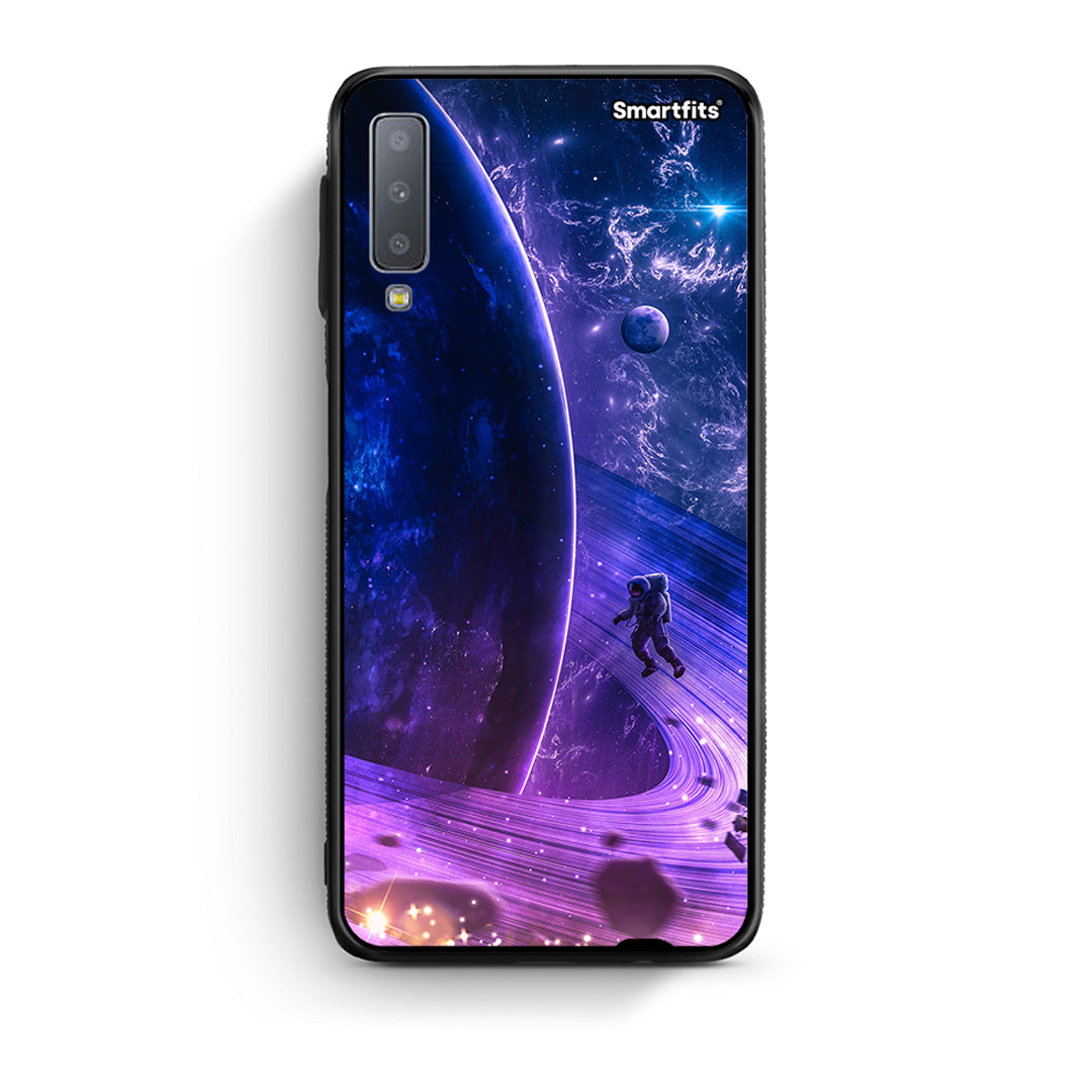 samsung A7 Lost Astronaut θήκη από τη Smartfits με σχέδιο στο πίσω μέρος και μαύρο περίβλημα | Smartphone case with colorful back and black bezels by Smartfits